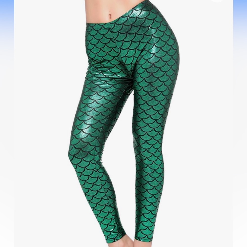 Mermaid Scale Leggings Halloween Costume